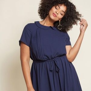 ModCloth Joyfully Poised Collared Dress